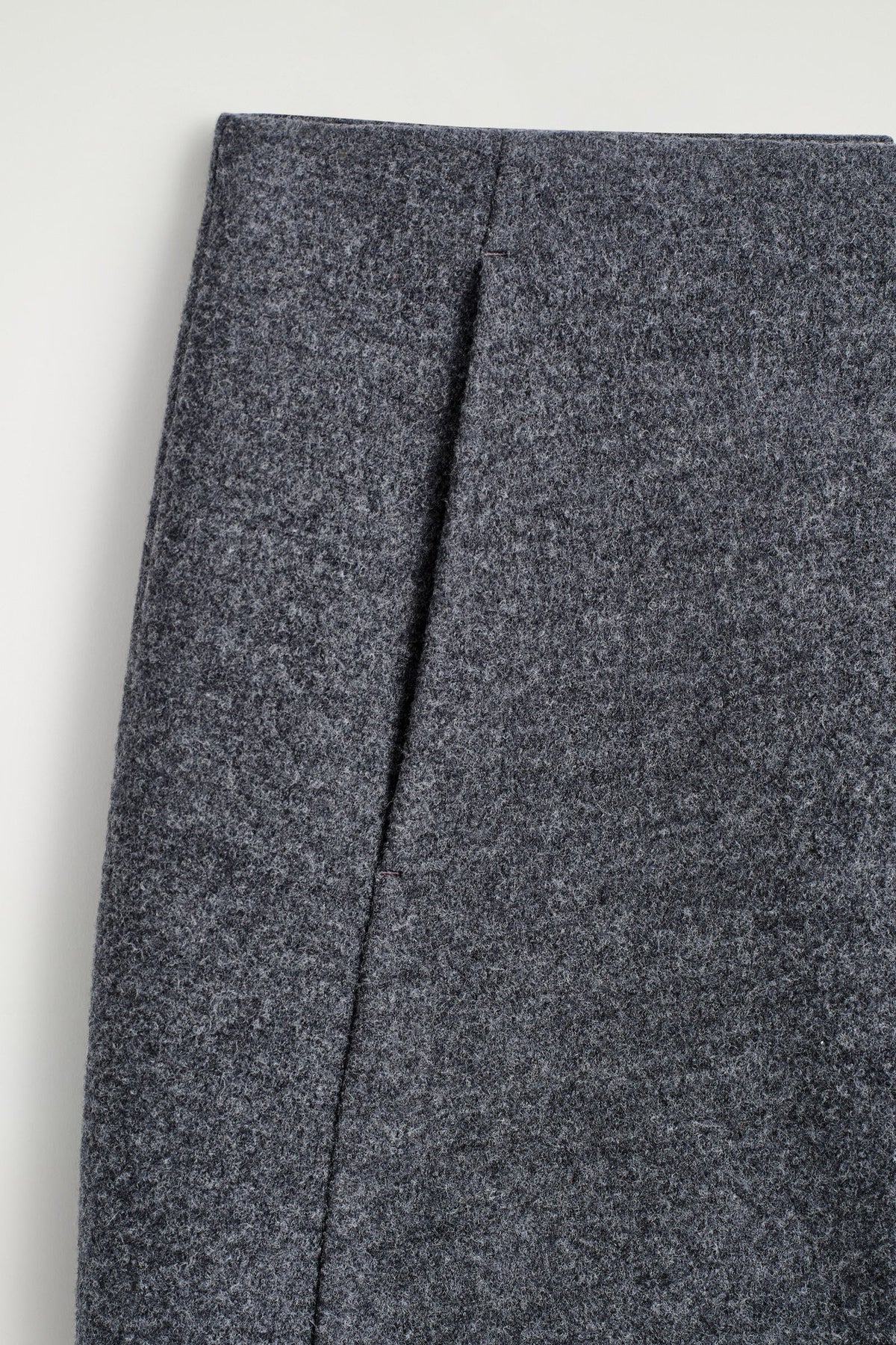 FALDA MINI DE LANA MERINO HERVIDA - GRIS - StillMedia/DescriptiveDetail