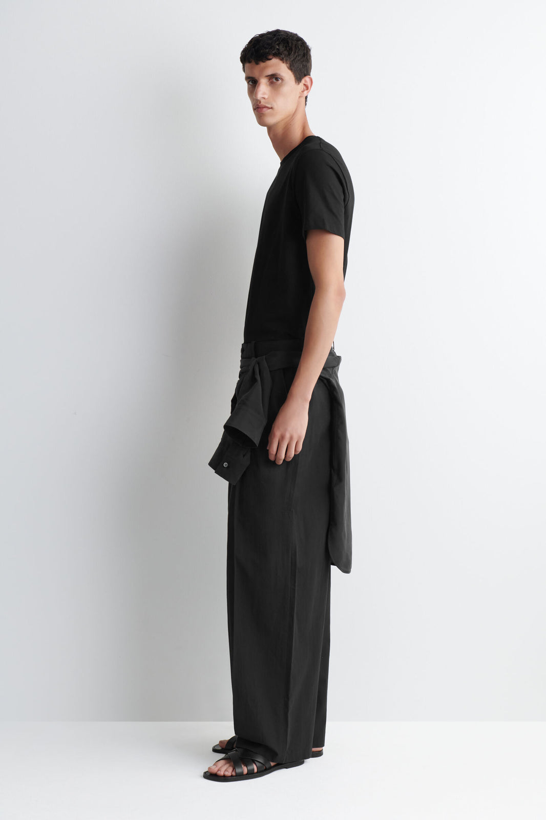 3-PACK DE CAMISETAS DE ALGODÓN CON CUELLO REDONDO - NEGRO