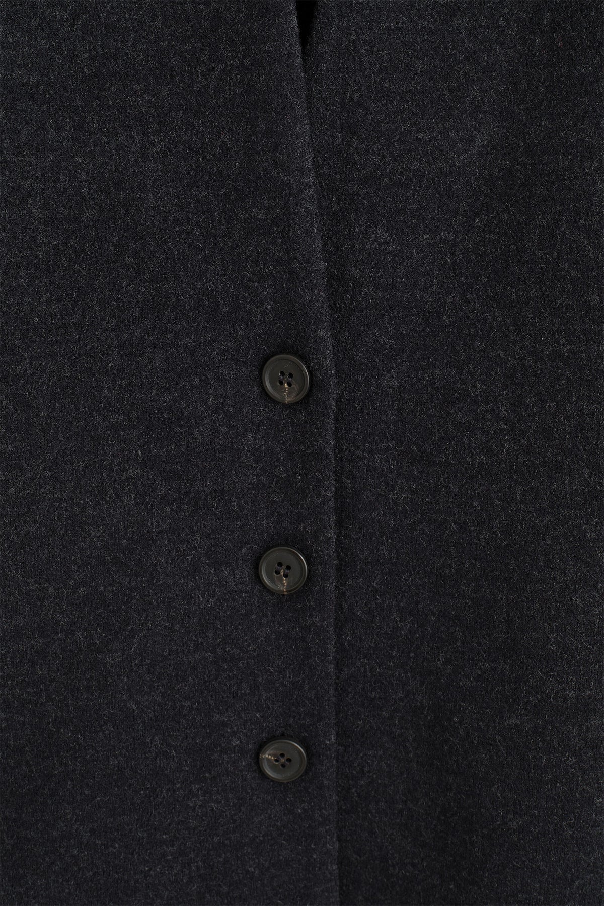 CÁRDIGAN DE MEZCLA DE LANA FIELTRADA CON CUELLO DE CHAL - GRIS MEZCLA | DescriptiveDetail