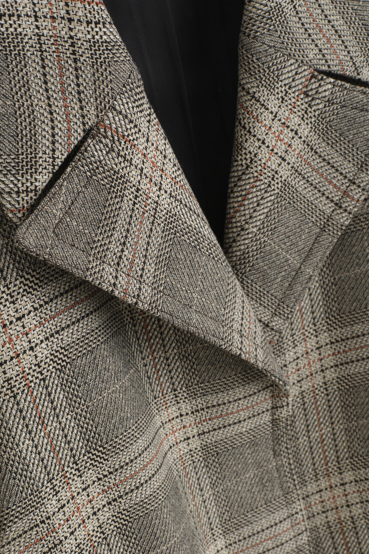 ABRIGO LARGO A CUADROS - BEIGE / CUADROS | DescriptiveDetail