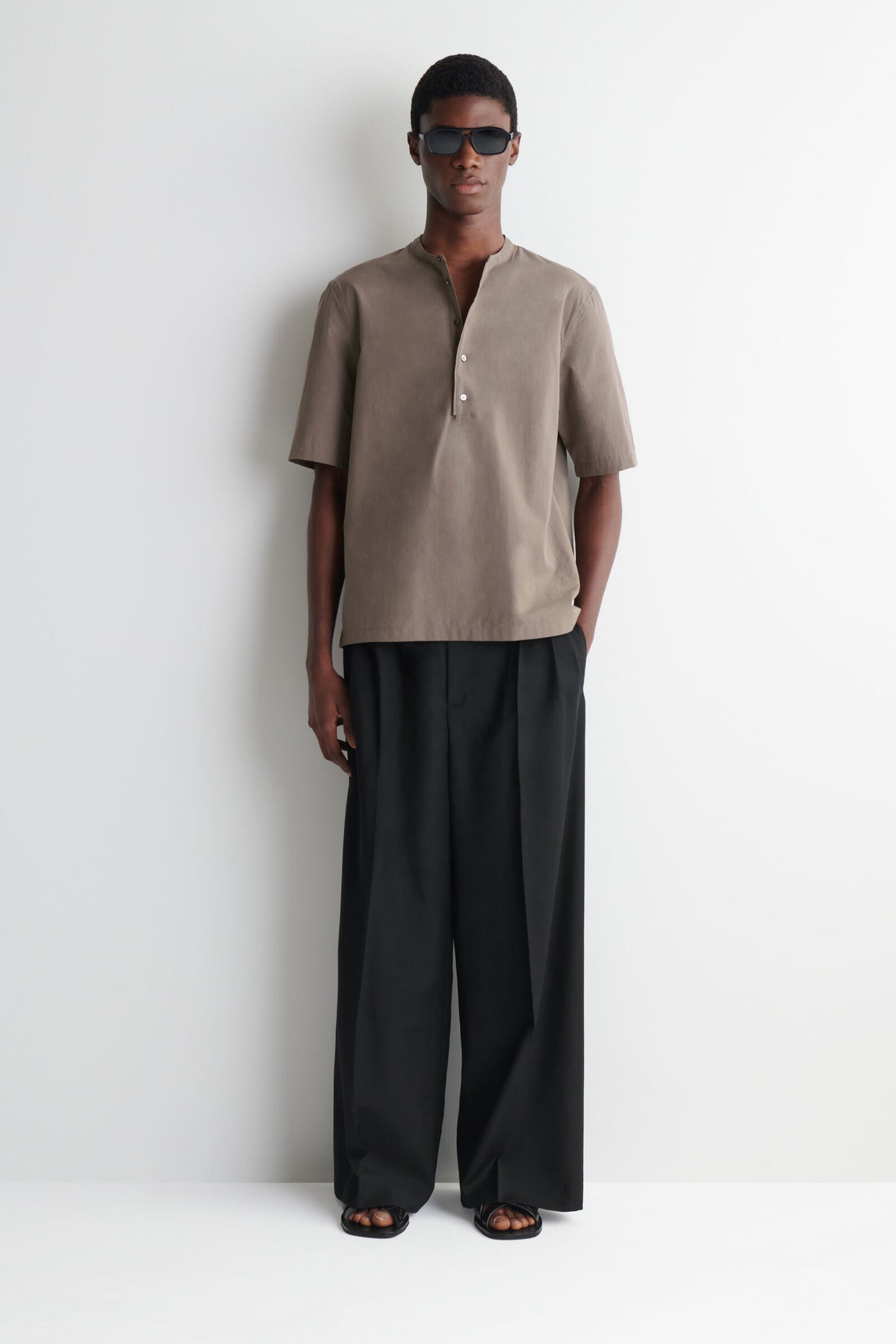 CAMISA DE ALGODÓN - MARRÓN