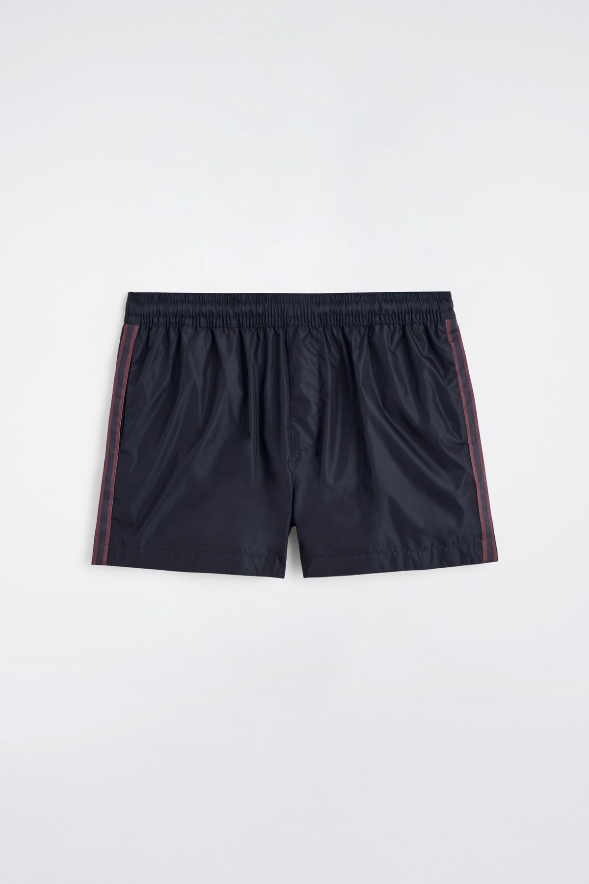 SHORTS DE BAÑO CON DETALLE DE RAYAS - AZUL MARINO