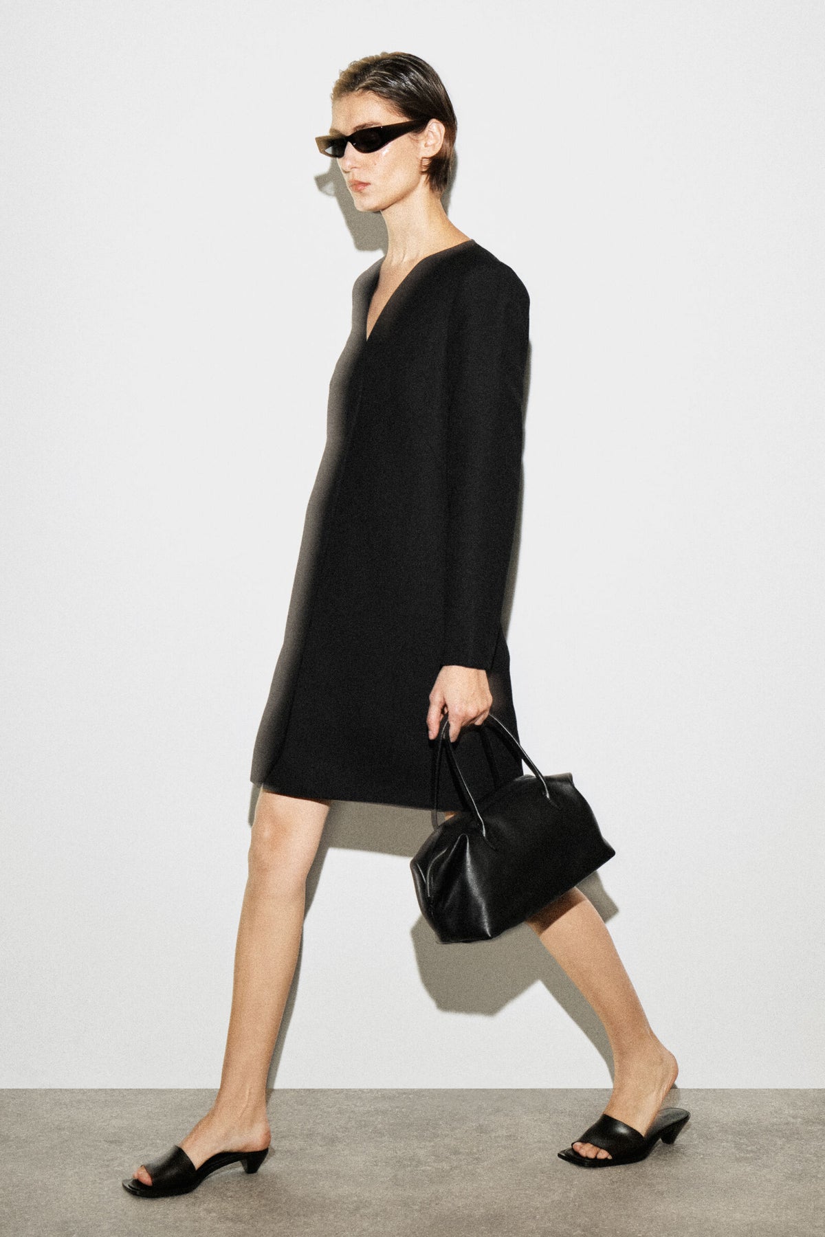 VESTIDO MINI DE MEZCLA DE LANA - NEGRO - StillMedia/Lookbook