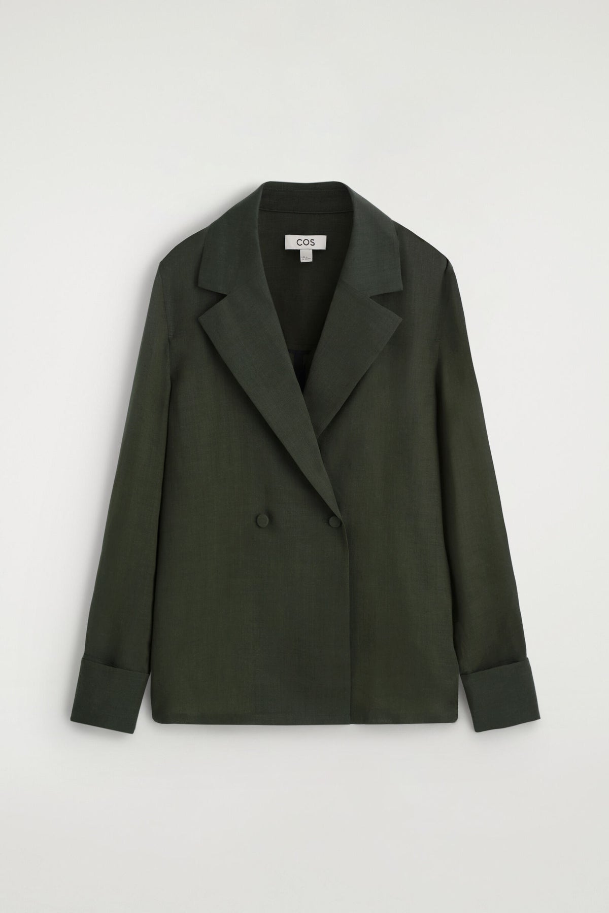 CAMISA DE LANA CRUZADA - KHAKI MÉLANGE | DescriptiveStillLife