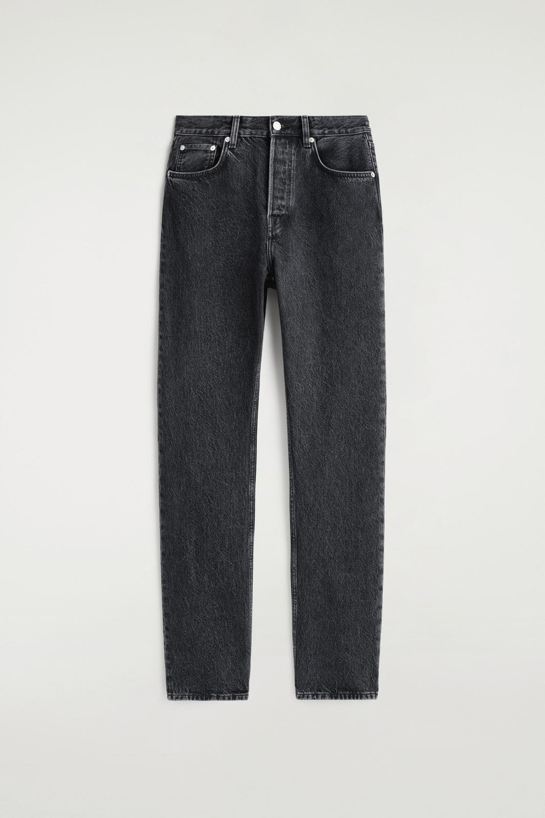 JEANS SLIM-LEG DE TUBERÍA  - NEGRO | DescriptiveStillLife