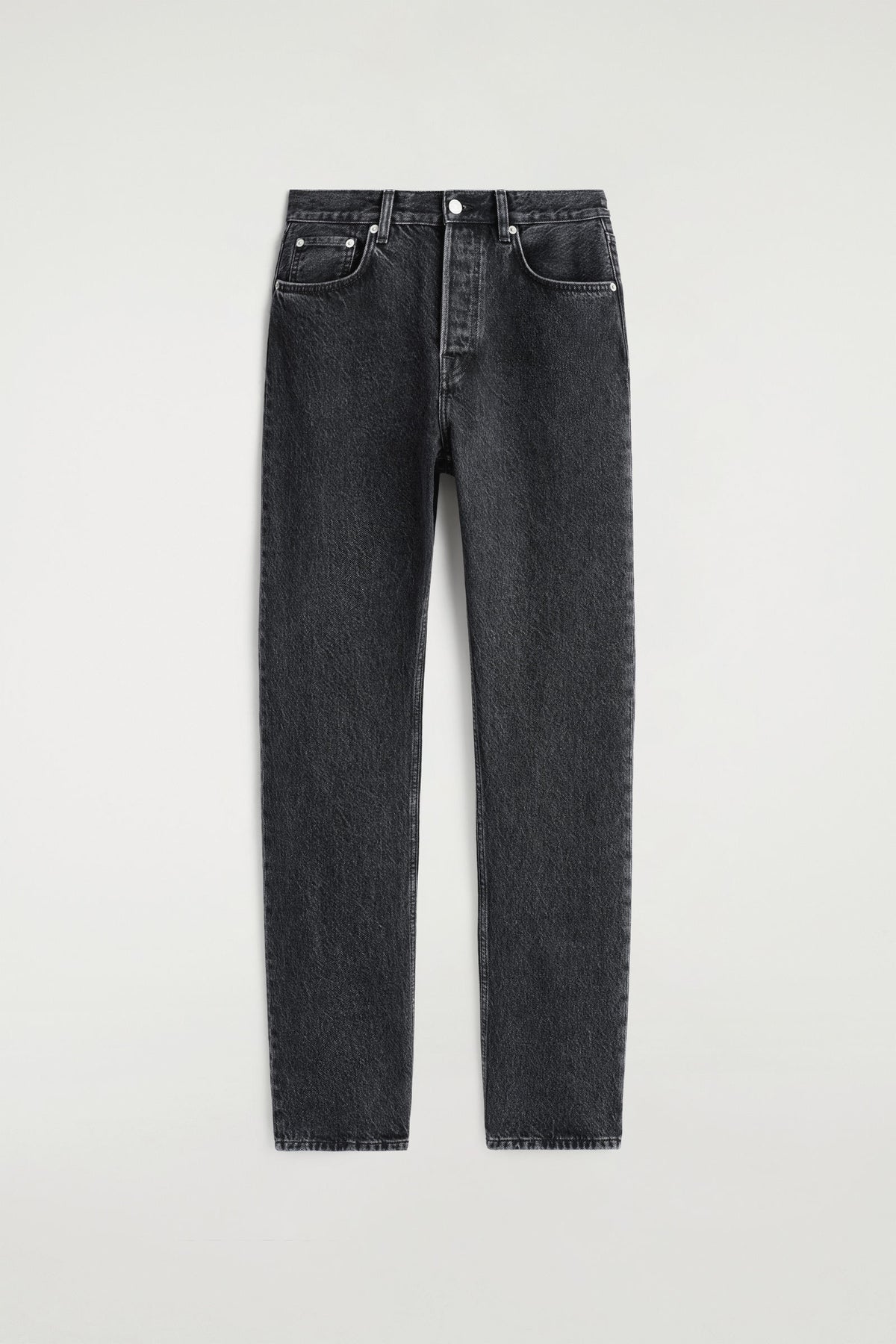 JEANS SLIM-LEG DE TUBERÍA  - NEGRO | DescriptiveStillLife
