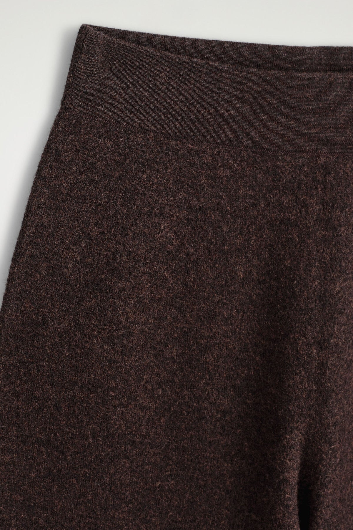 PANTALONES DE LANA MERINO HERVIDA DE PIERNA ANCHA - MARRÓN JASPEADO - StillMedia/DescriptiveDetail