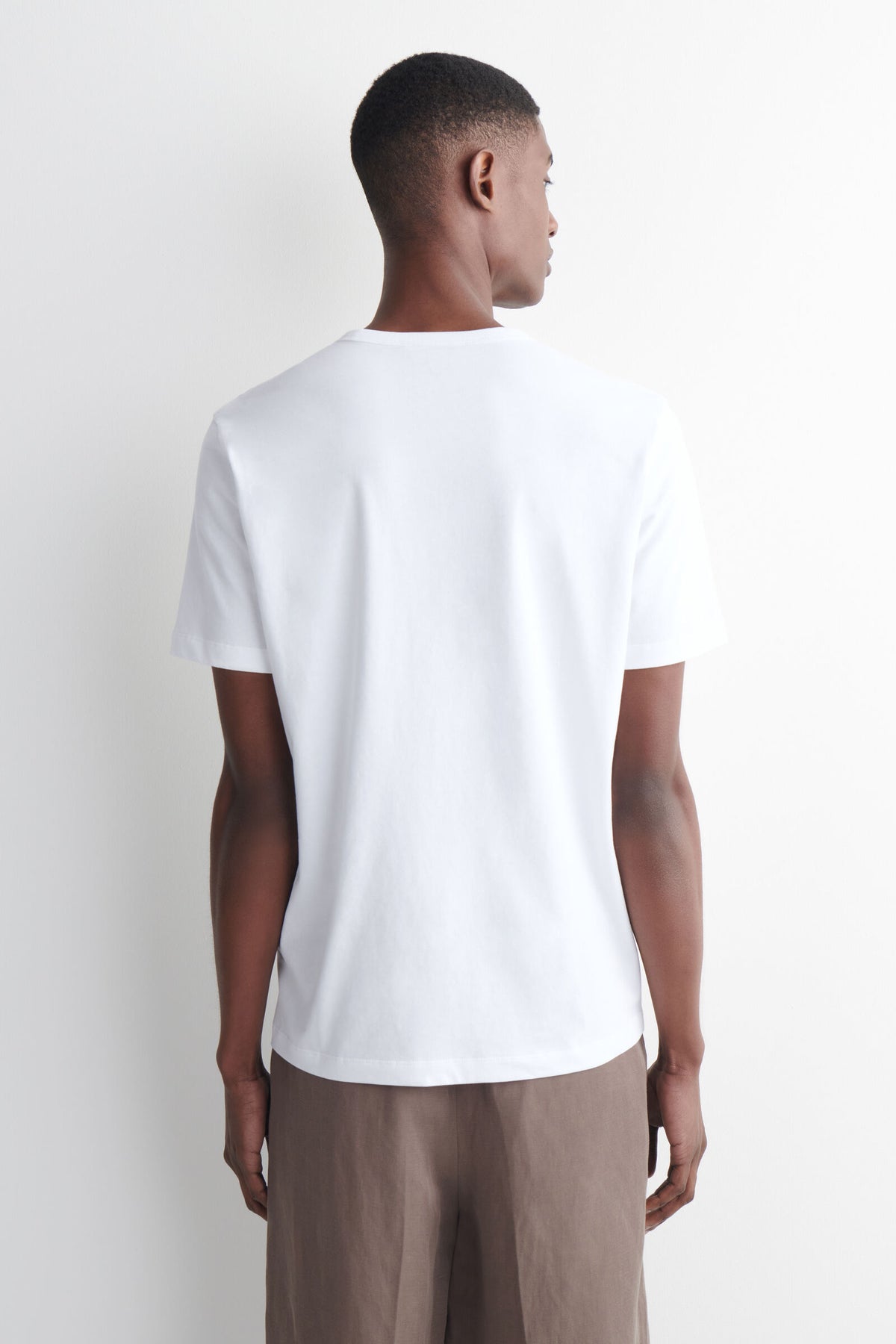CAMISETA DE ALGODÓN PEINADO - BLANCO
