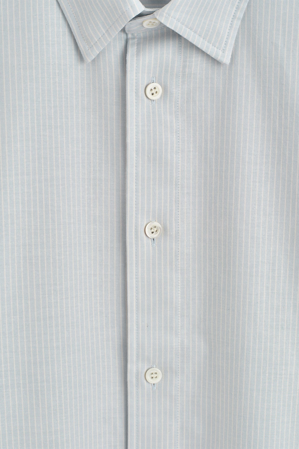 CAMISA DE ALGODÓN OXFORD - AZUL / BLANCO / RAYADO | DescriptiveDetail