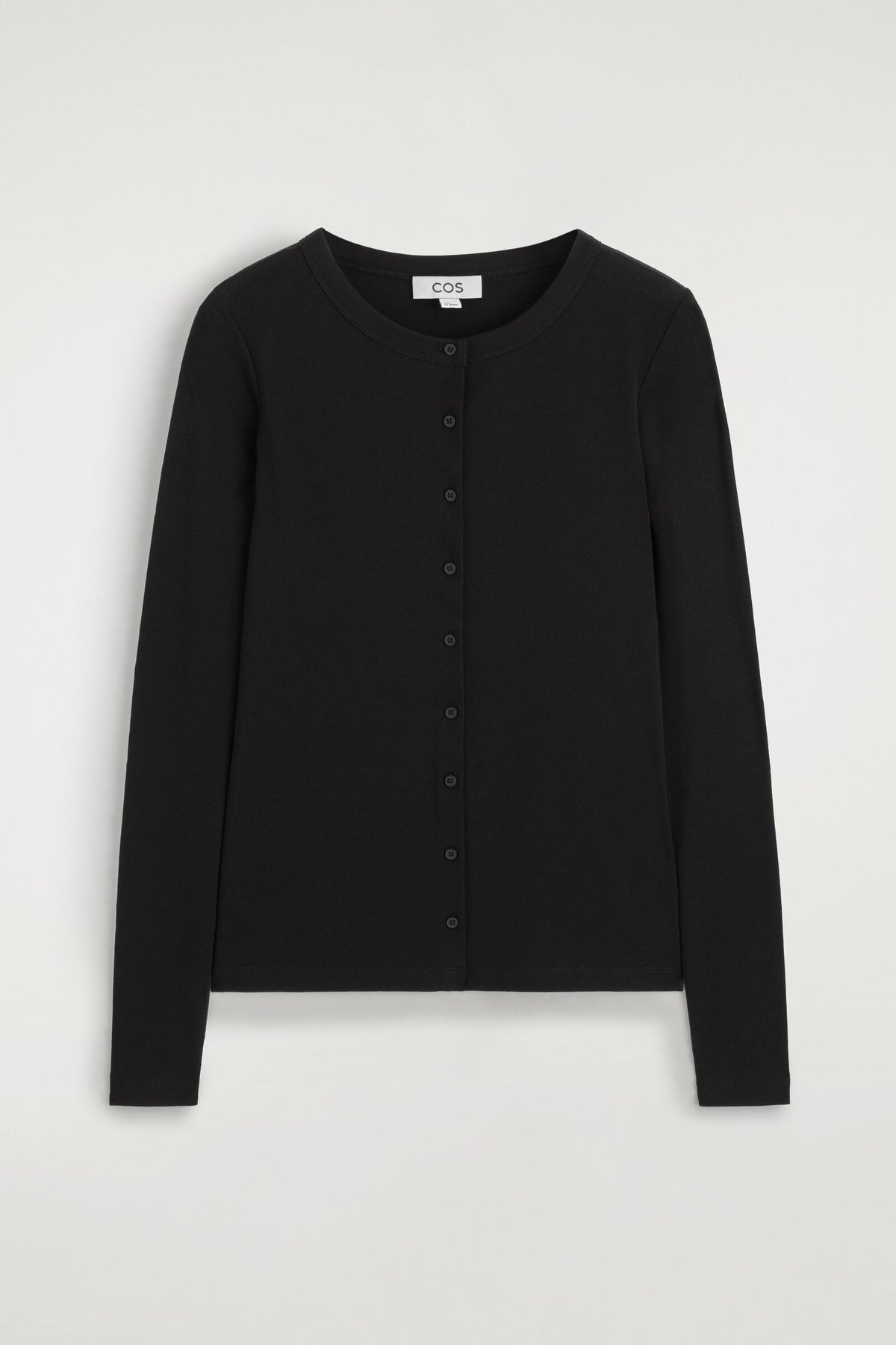 JERSEY CÁRDIGAN TOP - NEGRO | DescriptiveStillLife