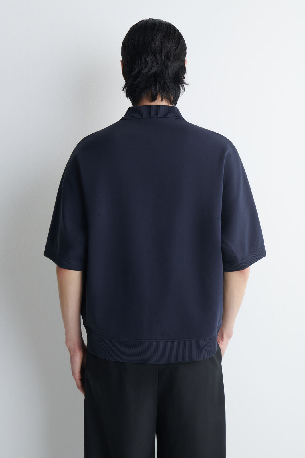 POLO DE SCUBA-JERSEY - MARINO
