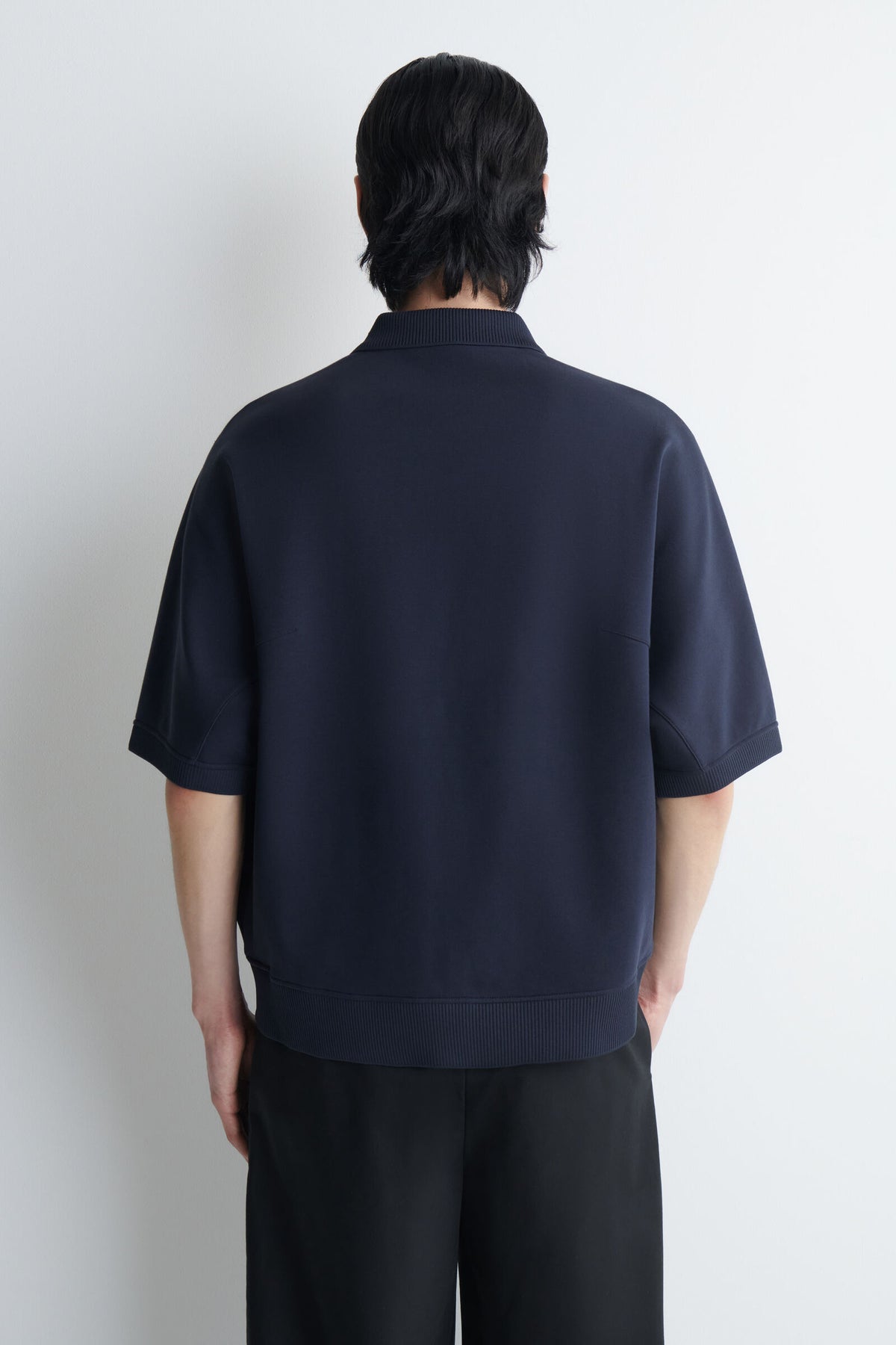 POLO DE SCUBA-JERSEY - MARINO