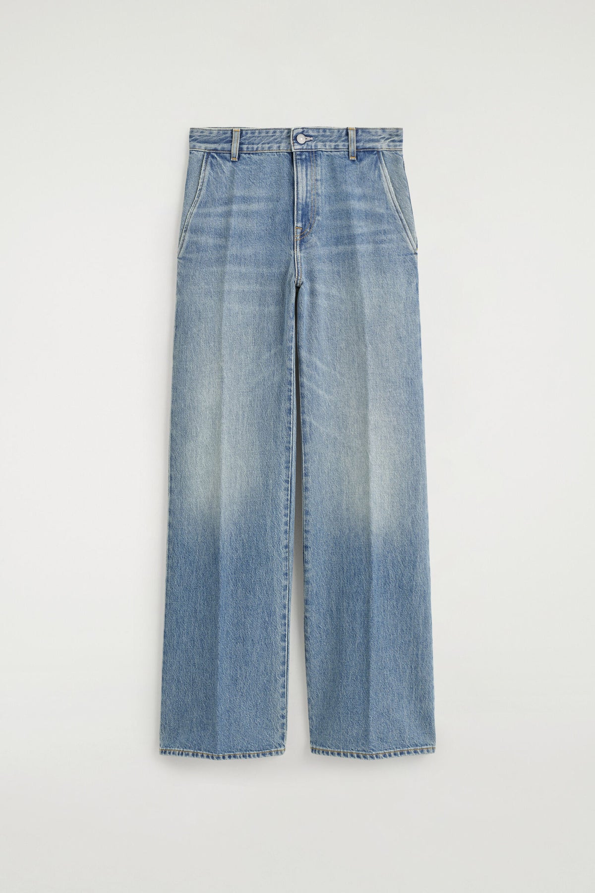 PANTALONES DE MEZCLILLA DE PIERNA RECTA - AZUL | DescriptiveStillLife