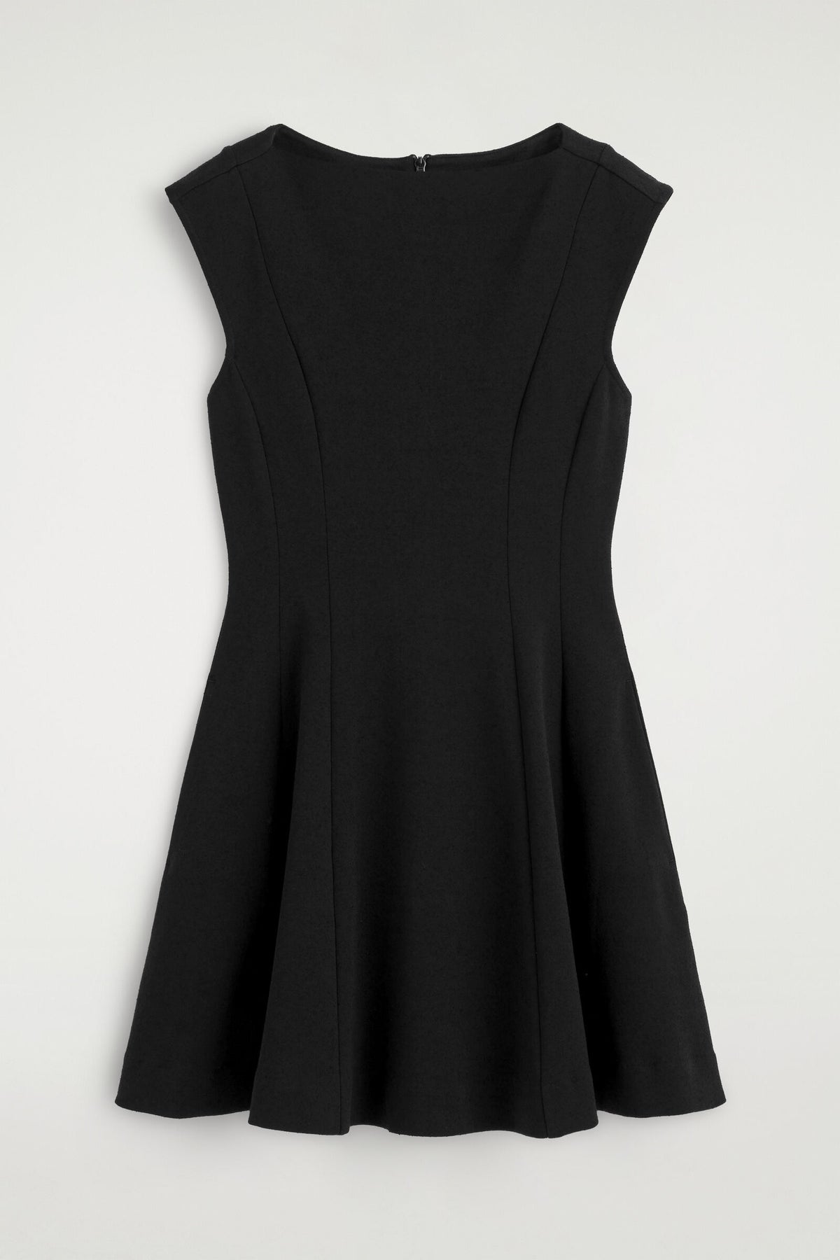 VESTIDO MINI DE ALGODÓN ESCULTÓRICO - NEGRO | DescriptiveStillLife