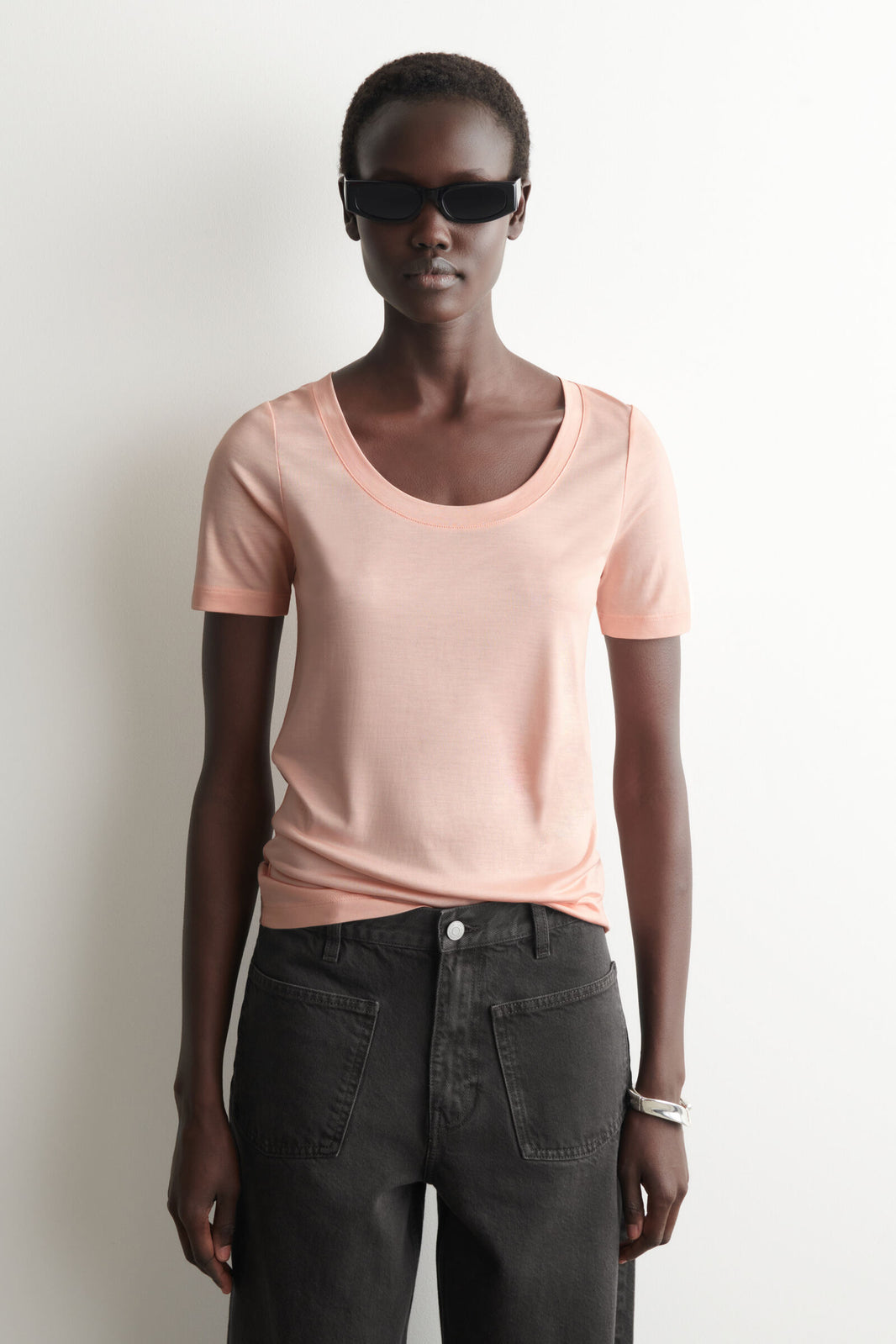 CAMISETA DE SEDA AJUSTADA - ROSA - StillMedia/Lookbook