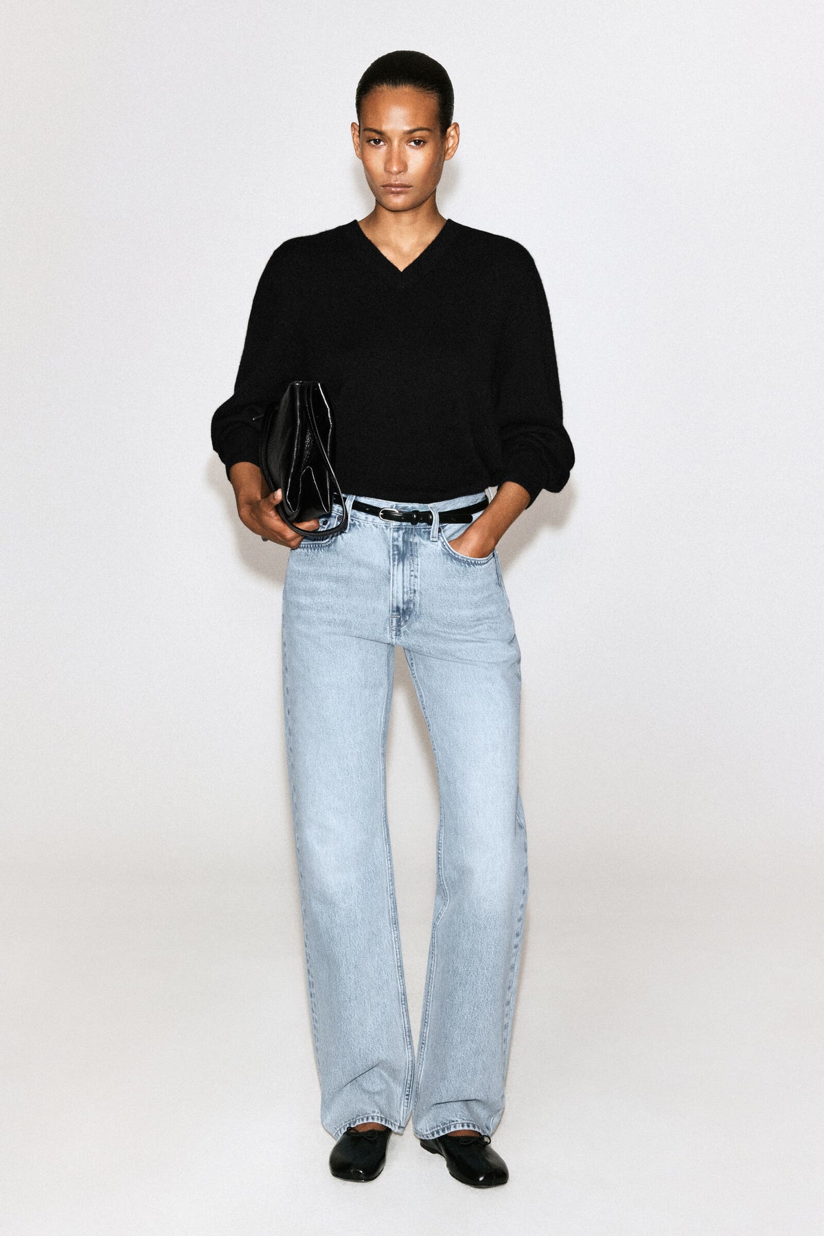 JEANS DE PIERNA RECTA CHORD - AZUL CLARO