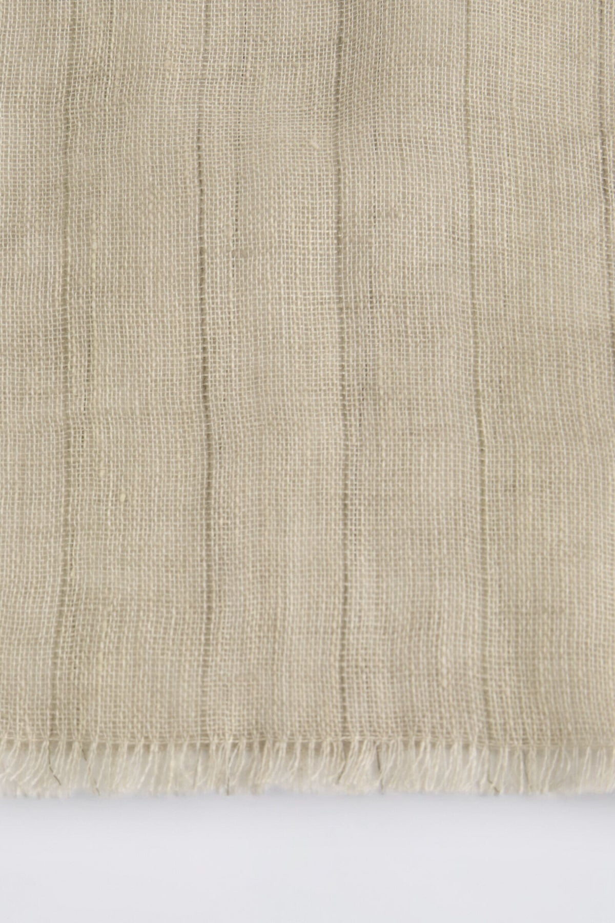 BUFANDA DE LINO CON FLECOS - BEIGE / RAYAS - StillMedia/DescriptiveDetail