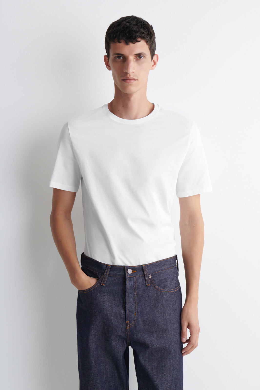 3-PACK DE CAMISETAS DE ALGODÓN CON CUELLO REDONDO - BLANCO