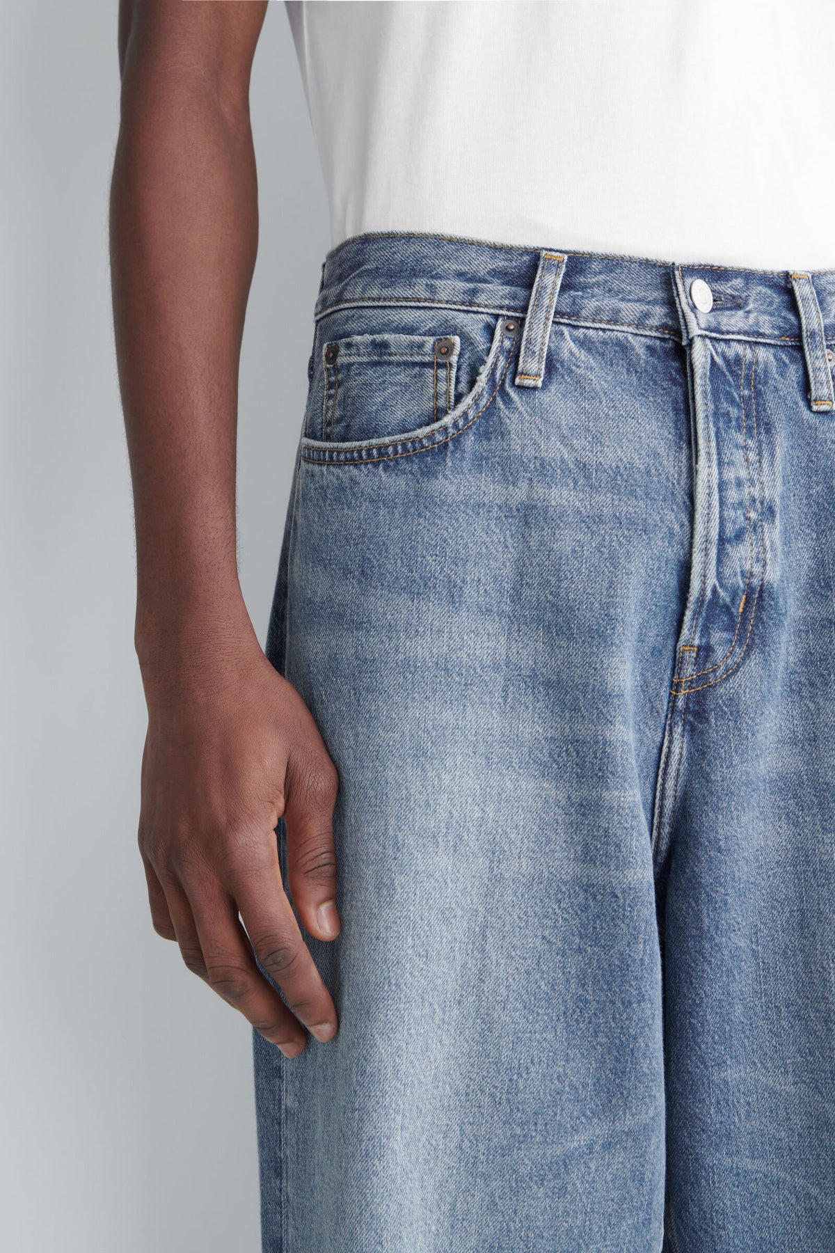 JEANS RIDER RELAXED-FIT DE PIERNA STRAIGHT - AZUL DESVANECIDO