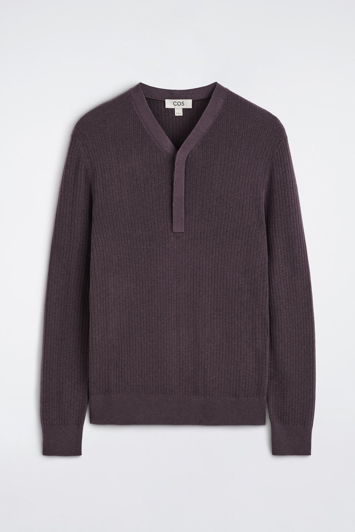 TOP HENLEY DE PUNTO ACANALADO - CAOBA | DescriptiveStillLife