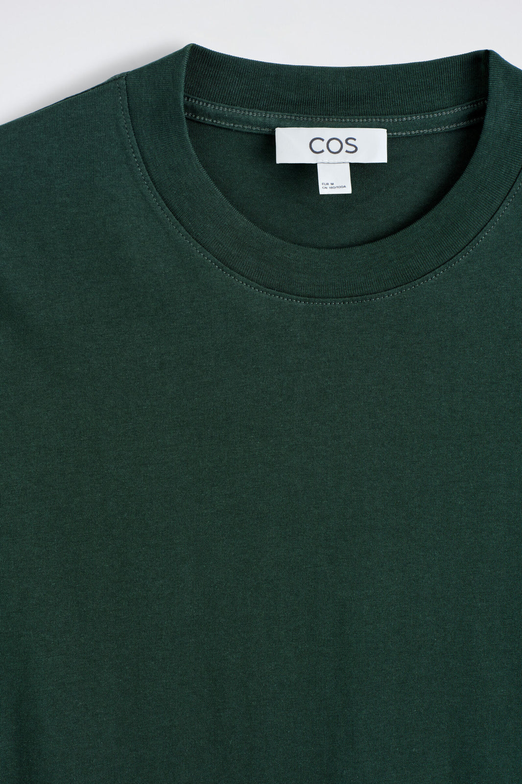 CAMISETA DE ALGODÓN RELAJADA Y LIGERA - VERDE OSCURO | DescriptiveDetail