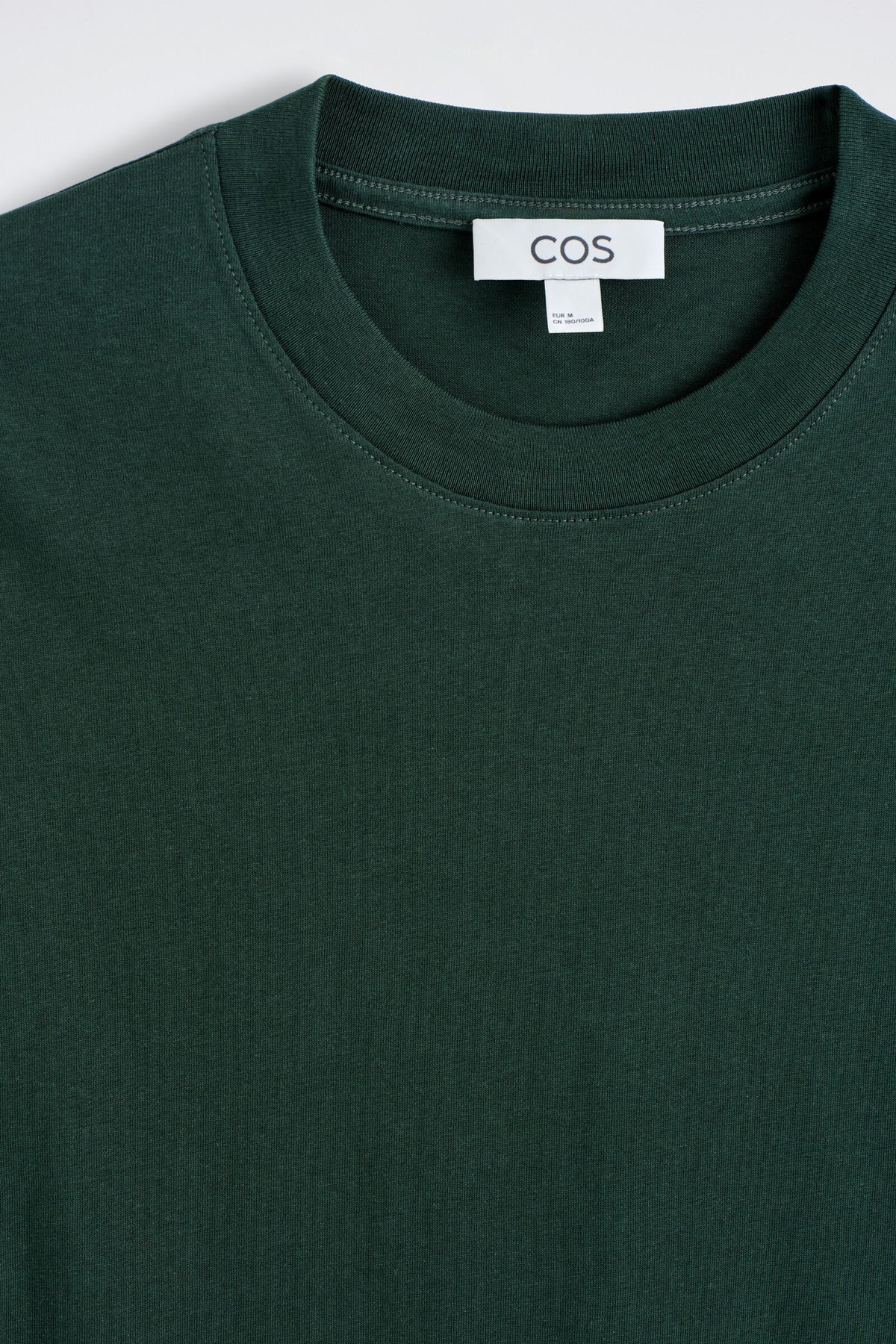 CAMISETA DE ALGODÓN RELAJADA Y LIGERA - VERDE OSCURO | DescriptiveDetail