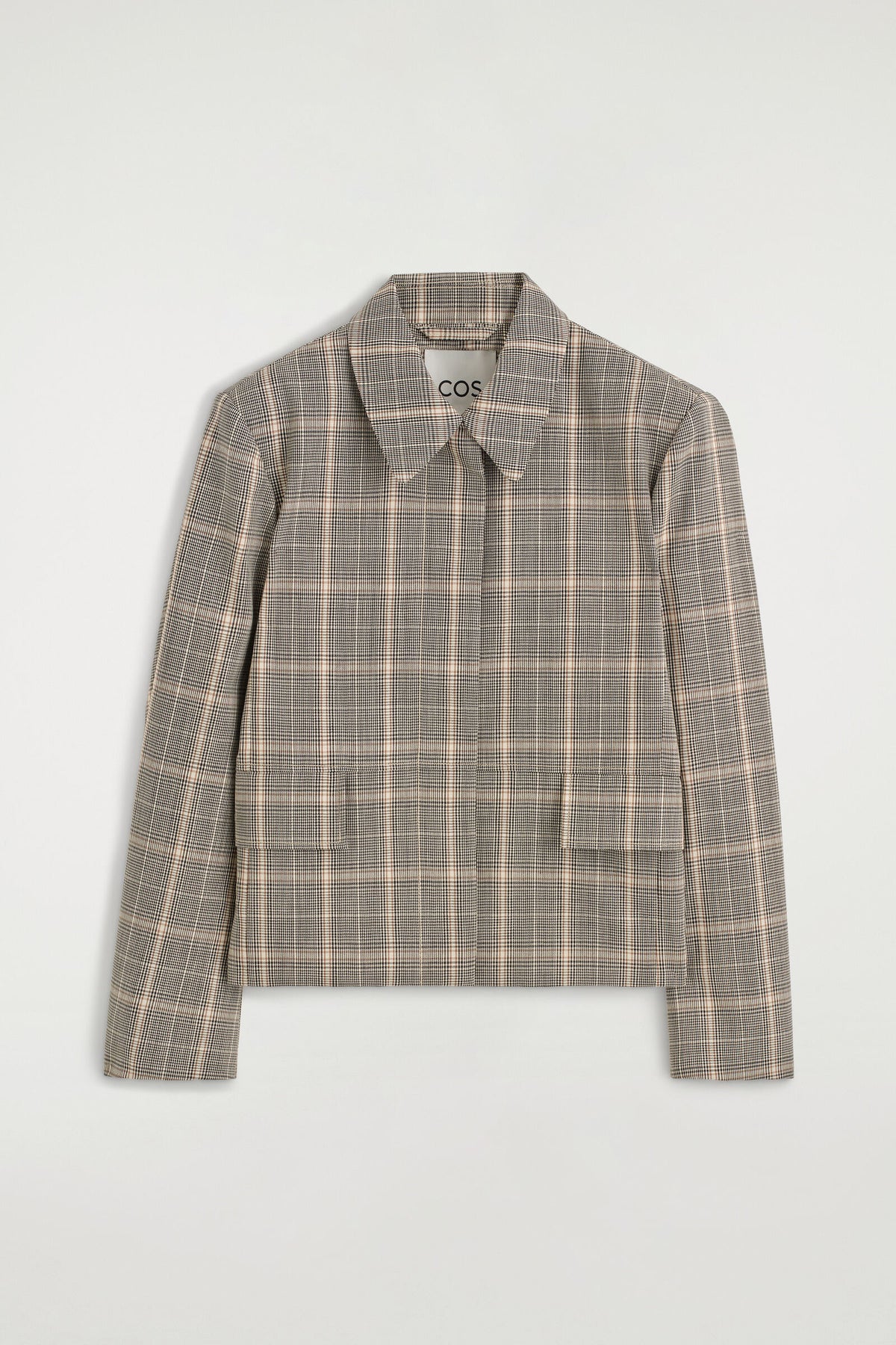 CHAQUETA DE LANA A CUADROS - BEIGE / A CUADROS | DescriptiveStillLife