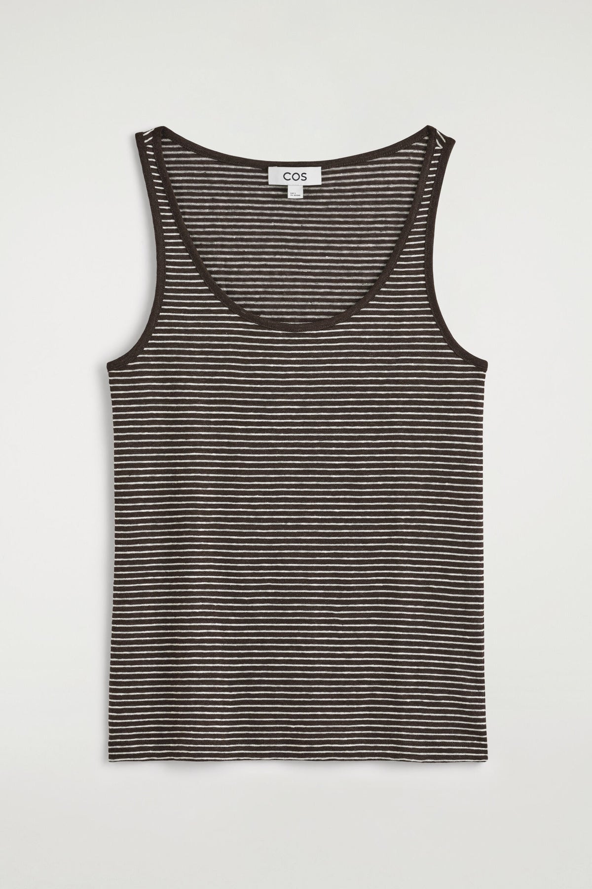 CAMISETA DE JERSEY DE LINO - MARRÓN / BLANCO / RAYADO - StillMedia/DescriptiveStillLife