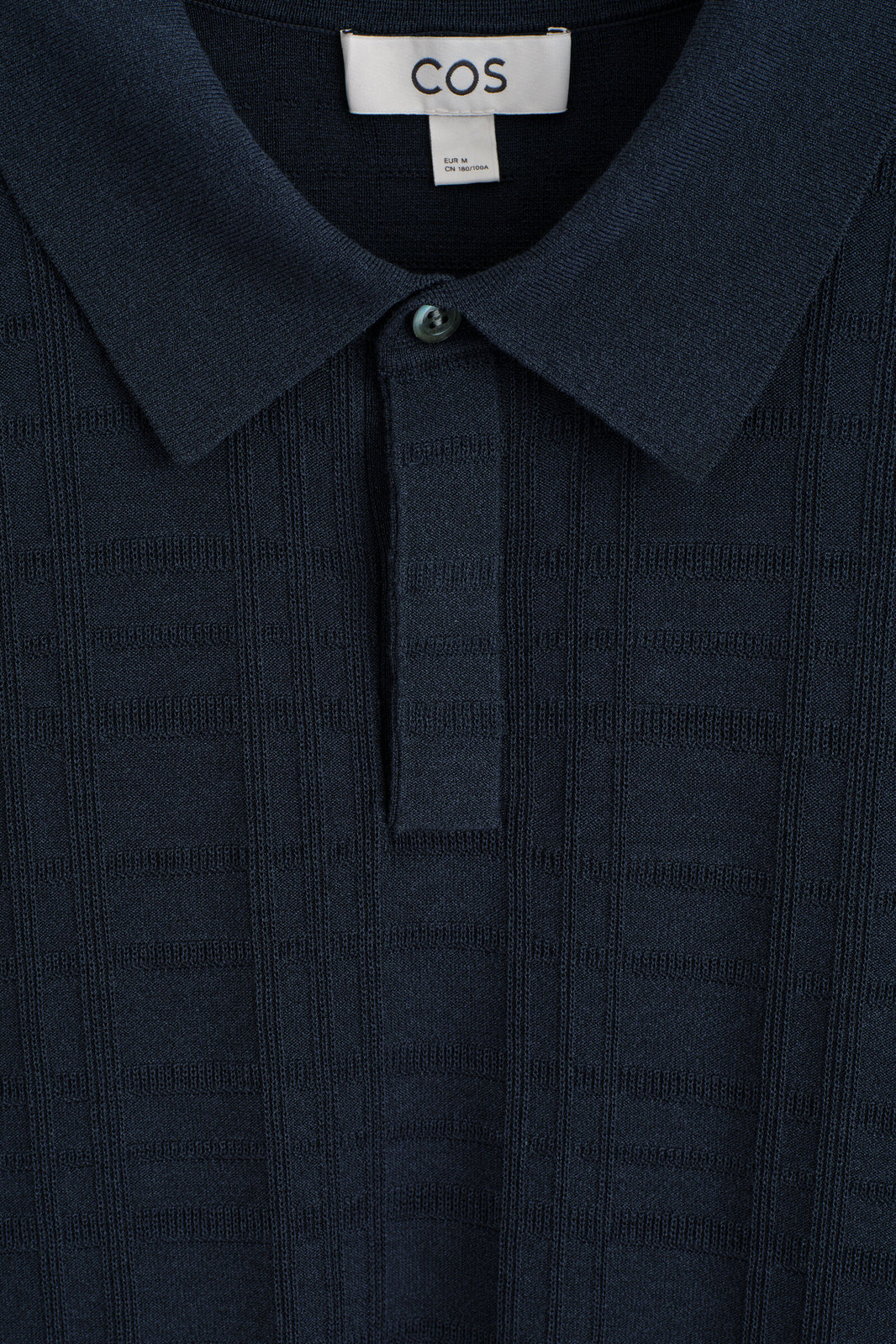 POLO DE JACQUARD A CUADROS - AZUL MARINO / A CUADROS | DescriptiveDetail