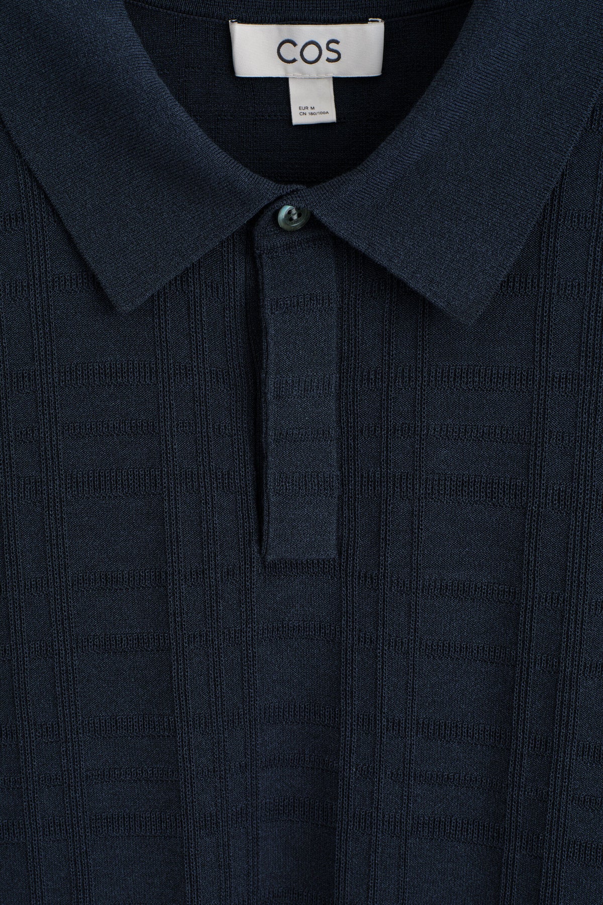 POLO DE JACQUARD A CUADROS - AZUL MARINO / A CUADROS | DescriptiveDetail