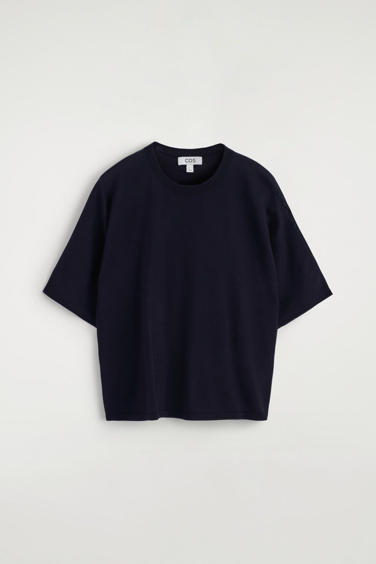 CAMISETA DE LANA MERINO TEJIDA - AZUL MARINO - StillMedia/DescriptiveStillLife
