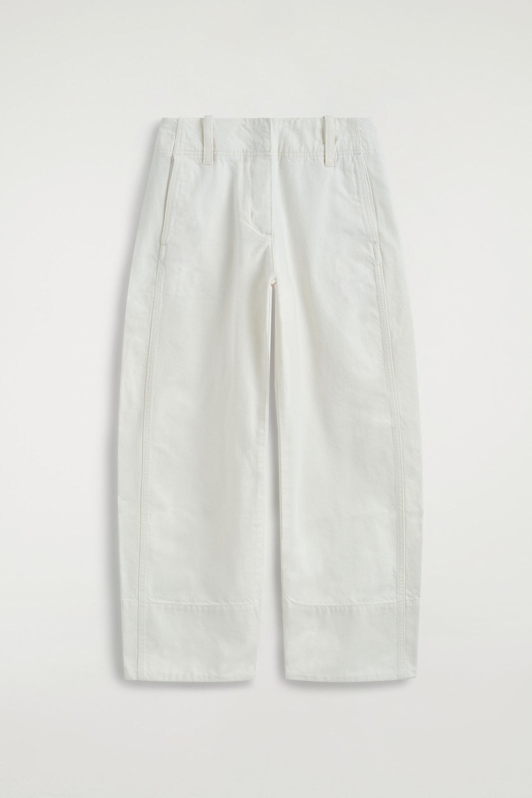 PANTALONES DE MEZCLILLA DE PIERNA BARREL - BLANCO | DescriptiveStillLife