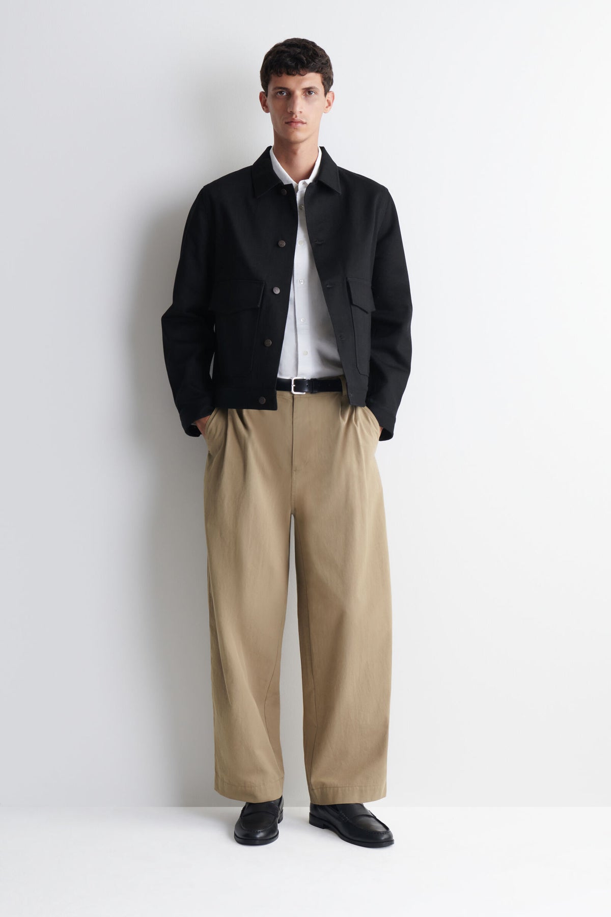 CHAQUETA DE MEZCLILLA RAW SELVEDGE - NEGRO