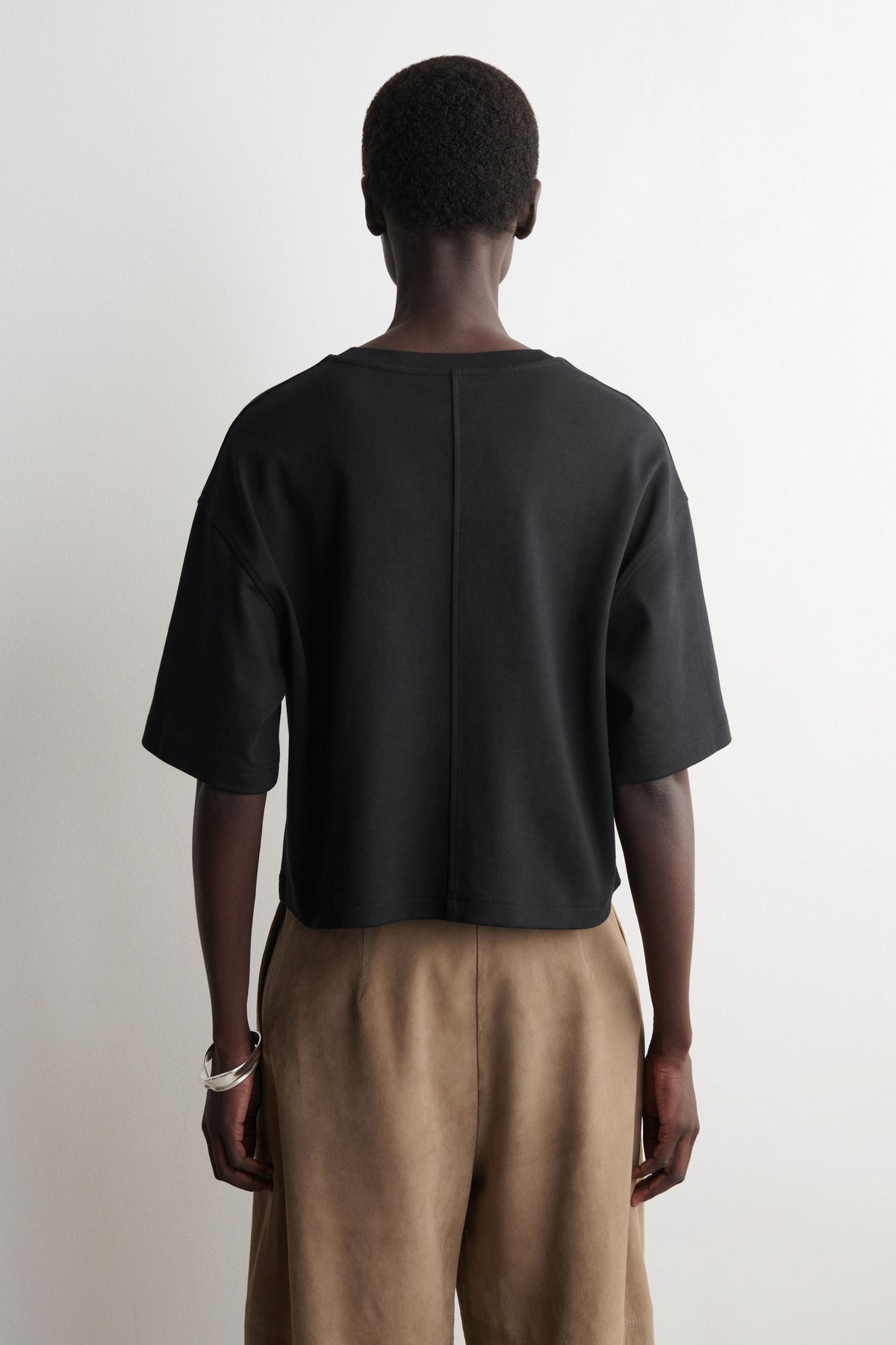 CAMISETA OVERSIZE ALGODÓN - NEGRO