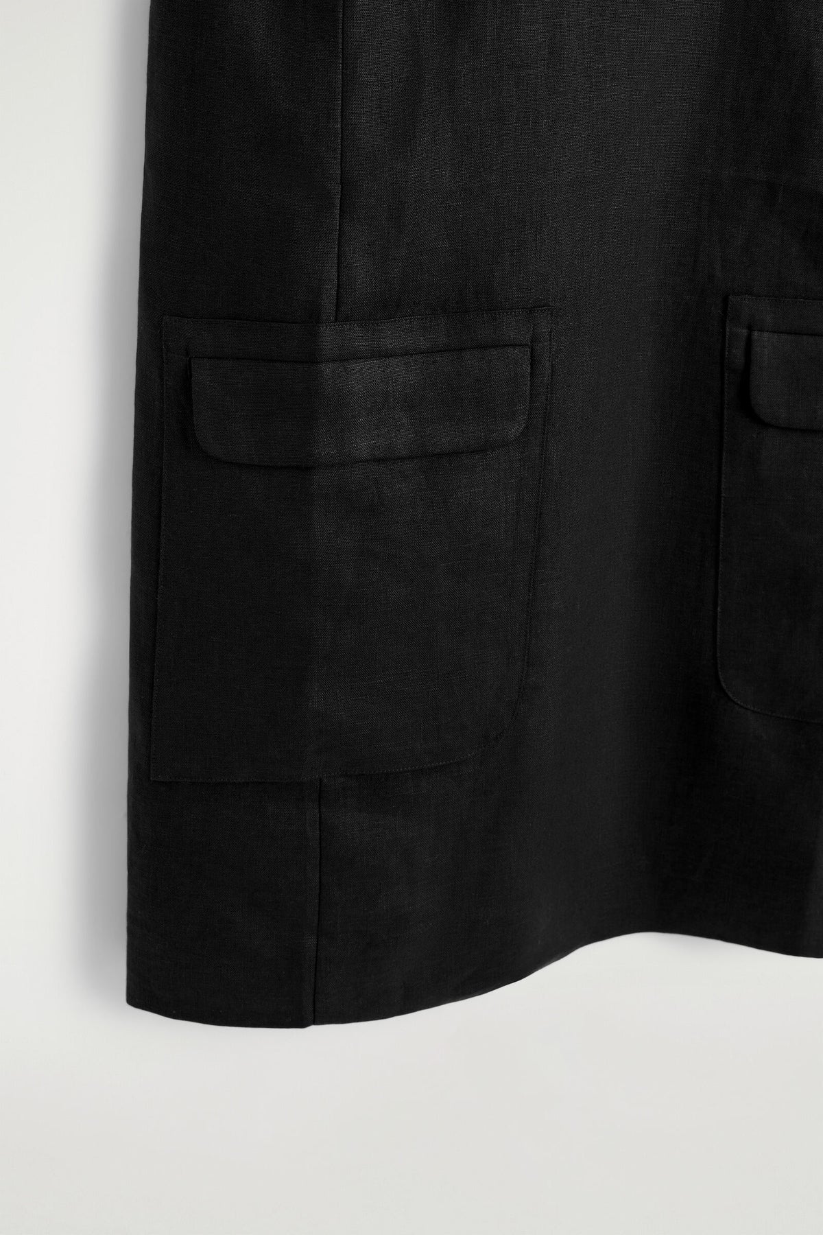 VESTIDO MINI DE LINO - NEGRO - StillMedia/DescriptiveDetail
