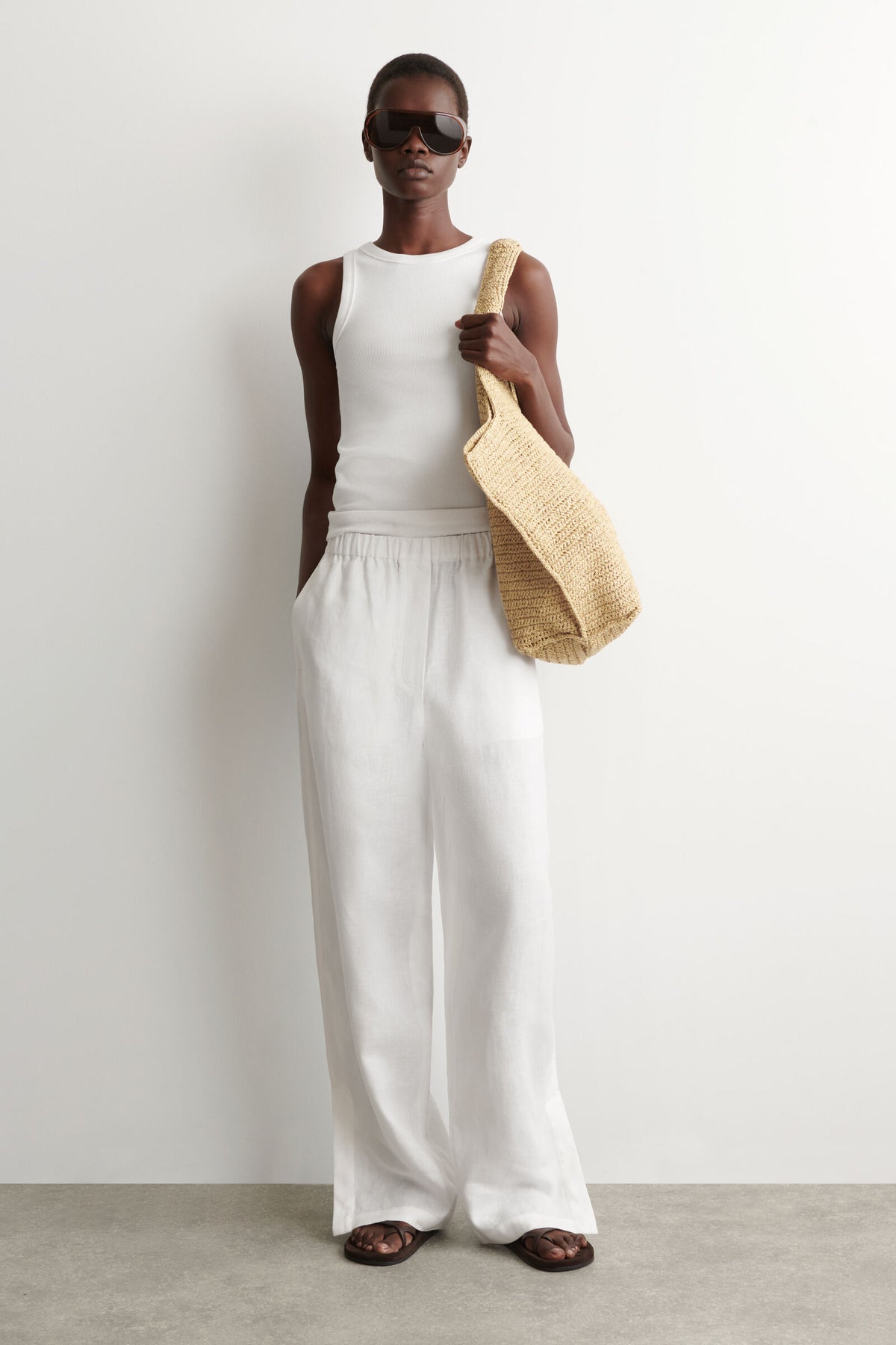 BOLSA TOTE ESCULTÓRICA - PAPEL - BEIGE