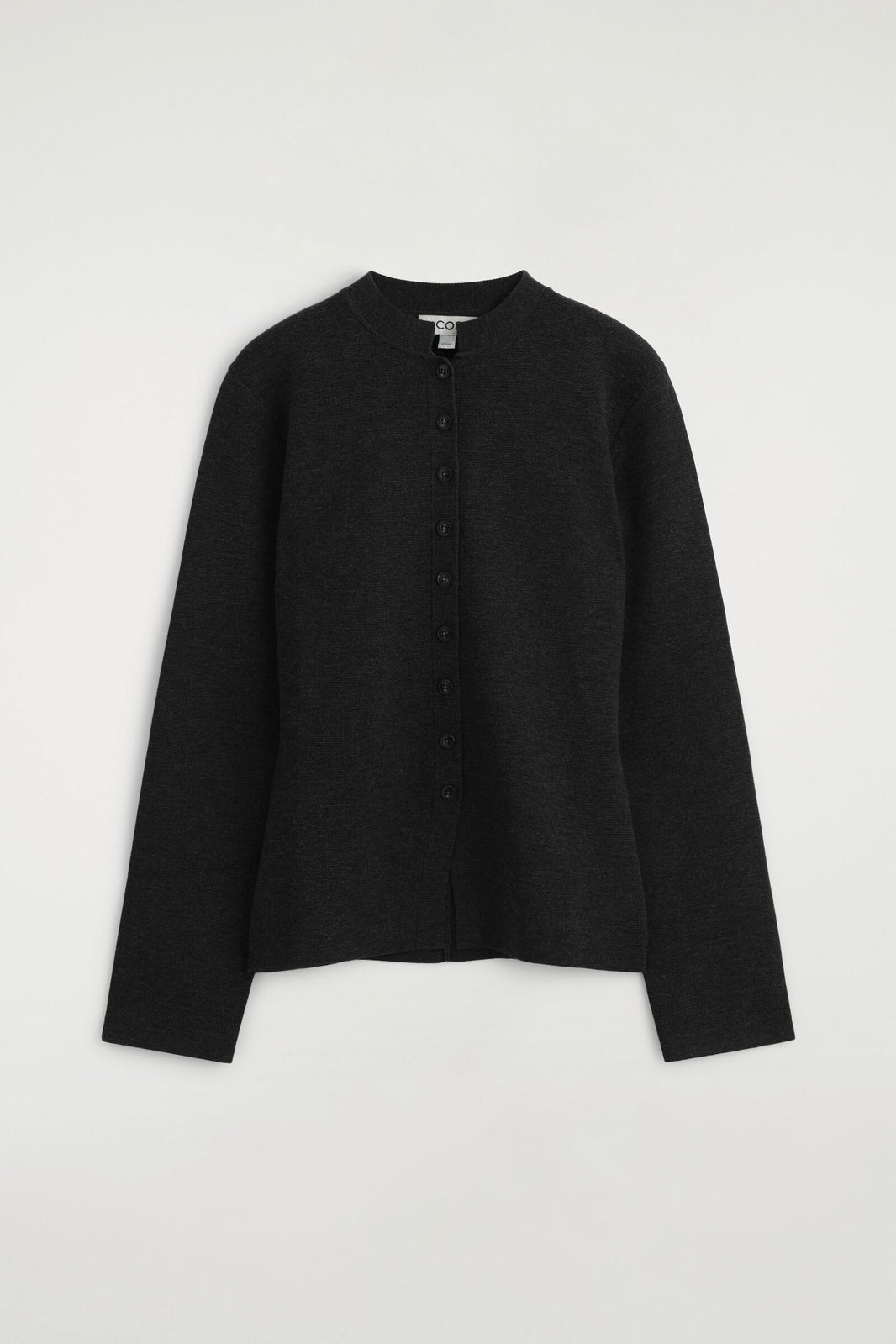 CARDIGAN DE MEZCLA DE LANA MERINO - NEGRO | DescriptiveStillLife
