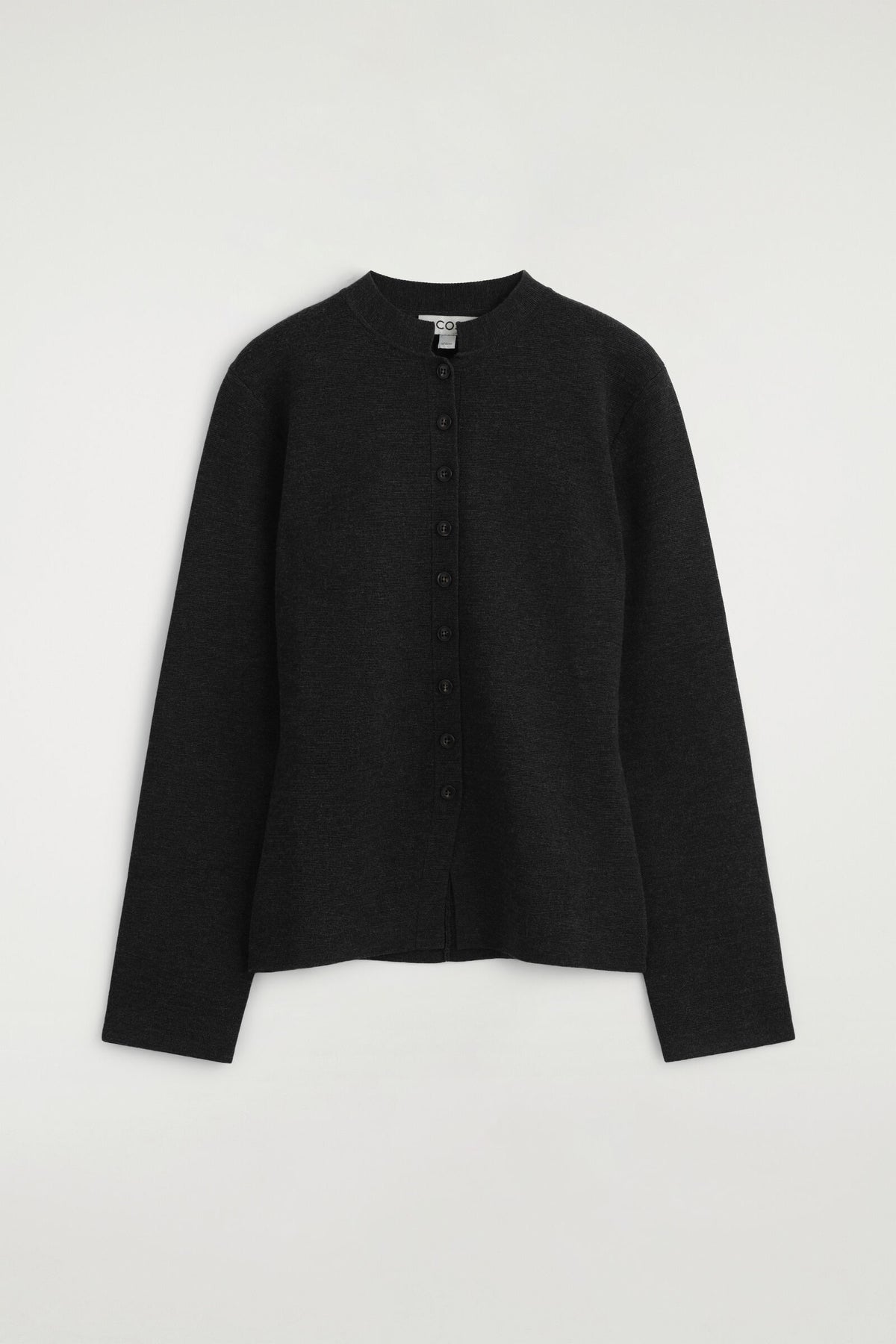 CARDIGAN DE MEZCLA DE LANA MERINO - NEGRO | DescriptiveStillLife