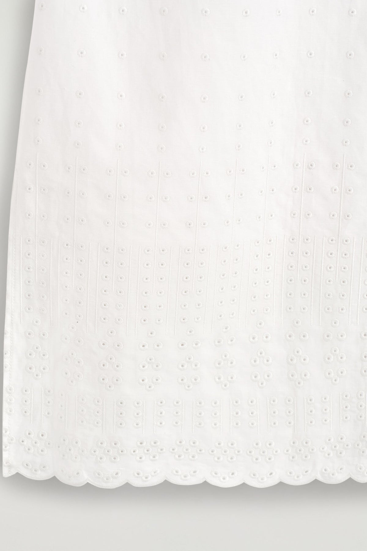 FALDA DE LINO DE ALGODÓN - BLANCO | DescriptiveDetail