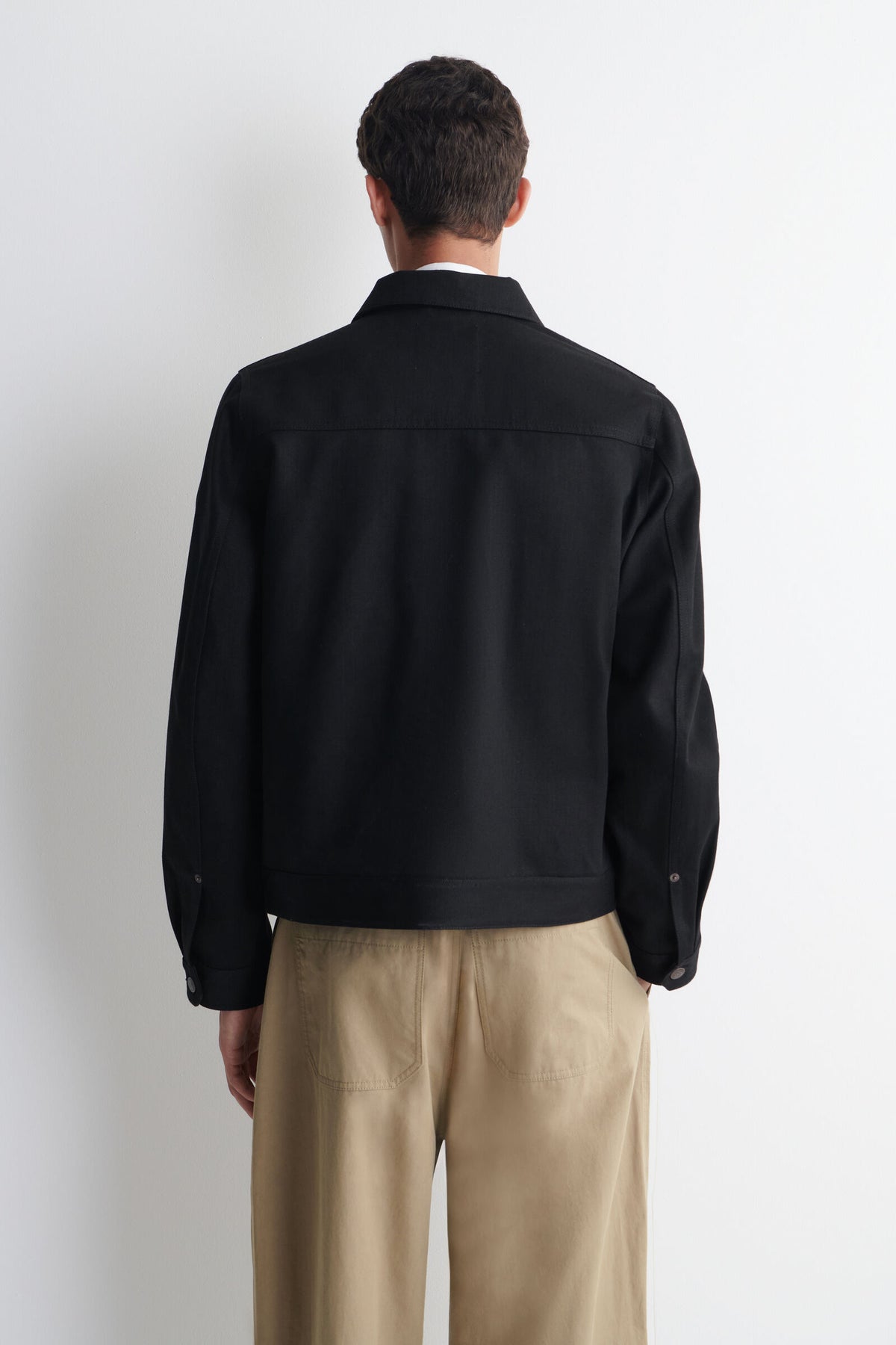 CHAQUETA DE MEZCLILLA RAW SELVEDGE - NEGRO