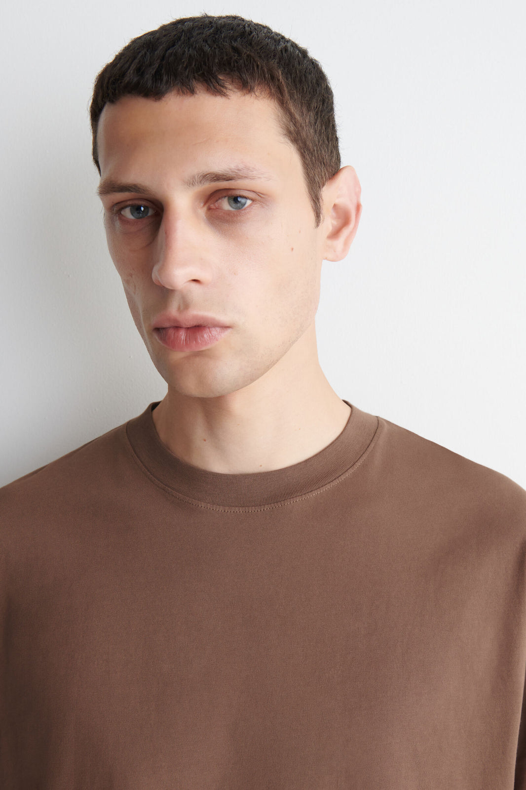 CAMISETA DE ALGODÓN RELAJADA Y LIGERA - MARRÓN CLARO