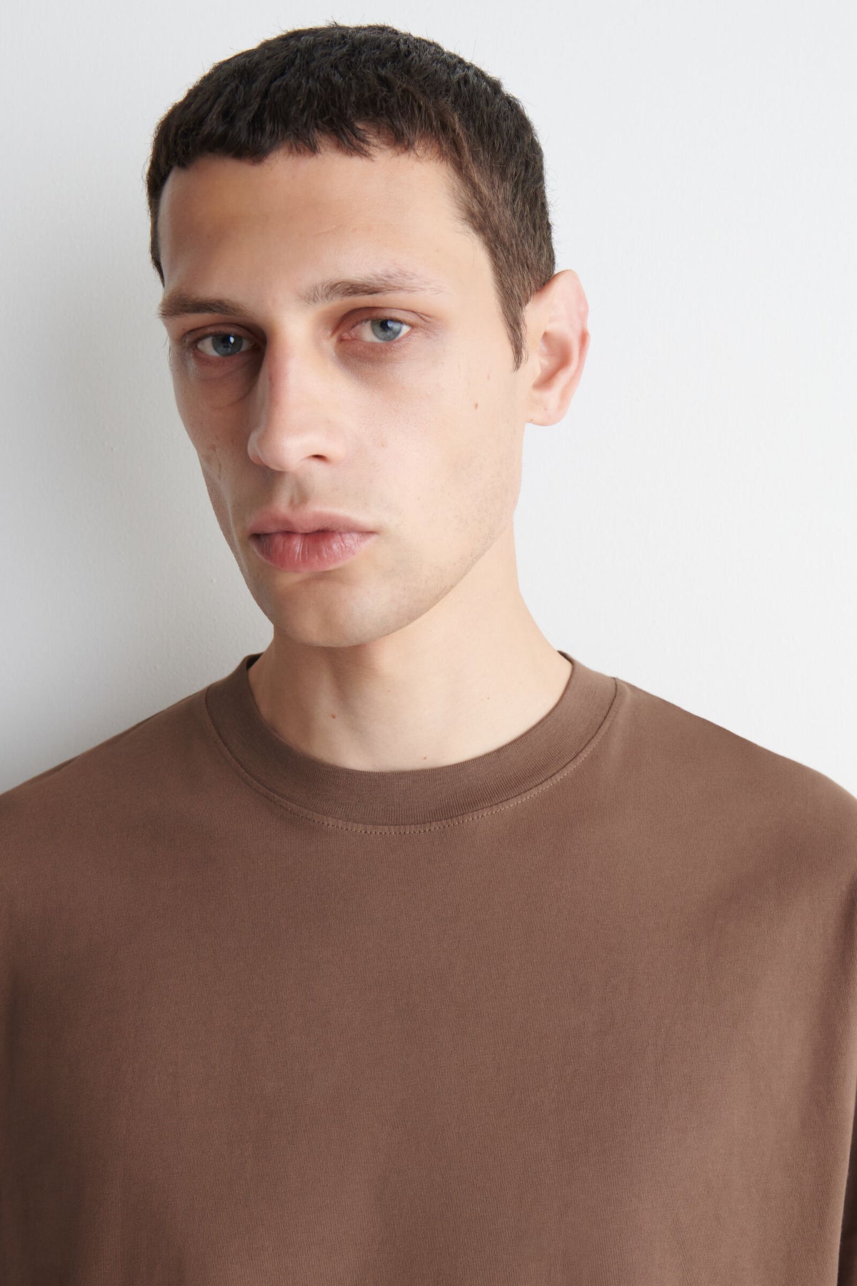 CAMISETA DE ALGODÓN RELAJADA Y LIGERA - MARRÓN CLARO
