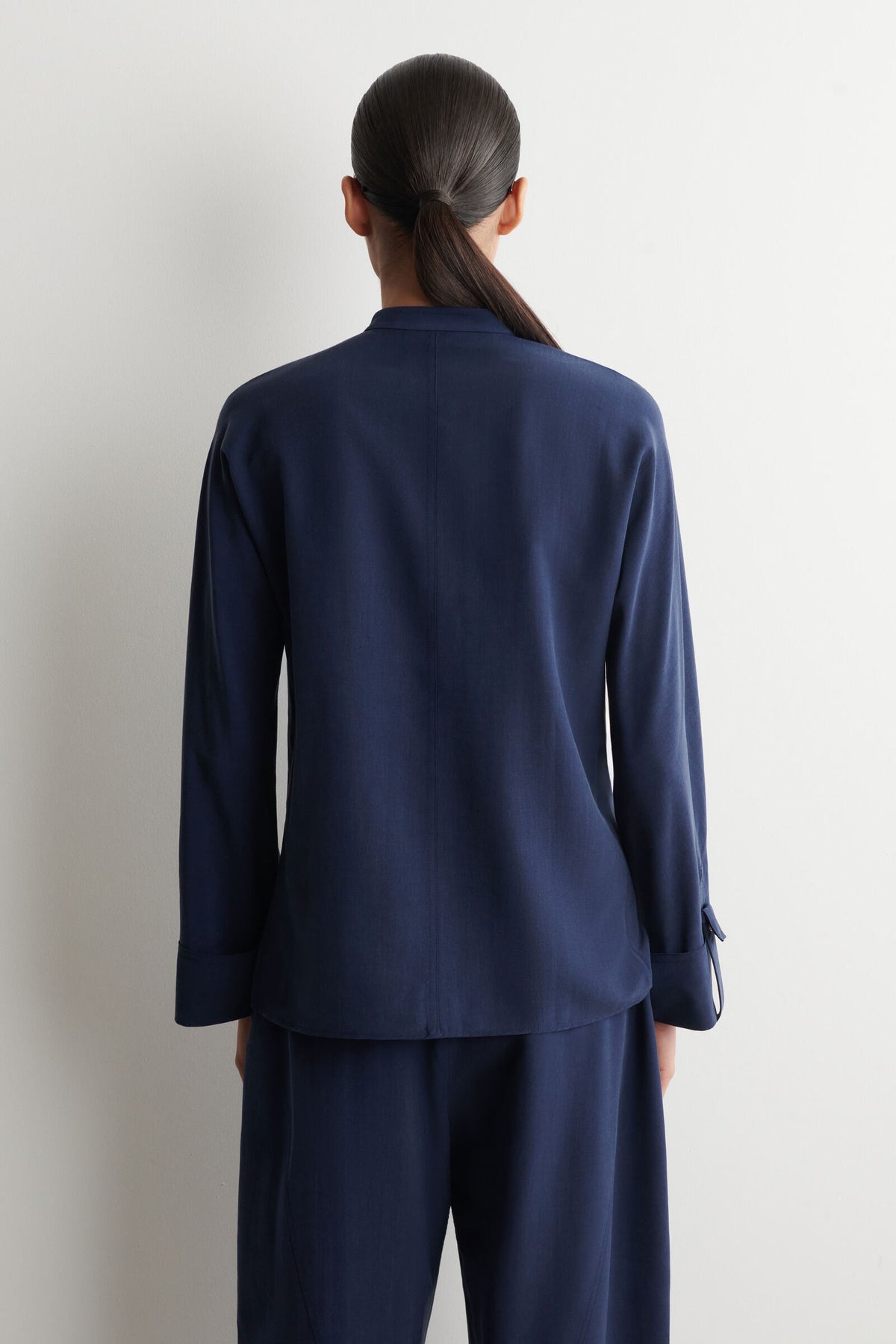 CAMISA UTILITY FLUIDA - MARINO